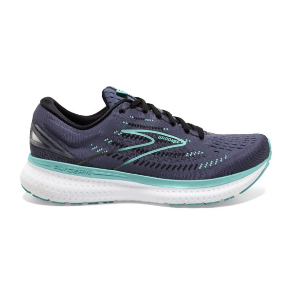 Brooks Glycerin 19 Road Running Shoes - Womens, Black/Blue/Green | IE-JEA950748